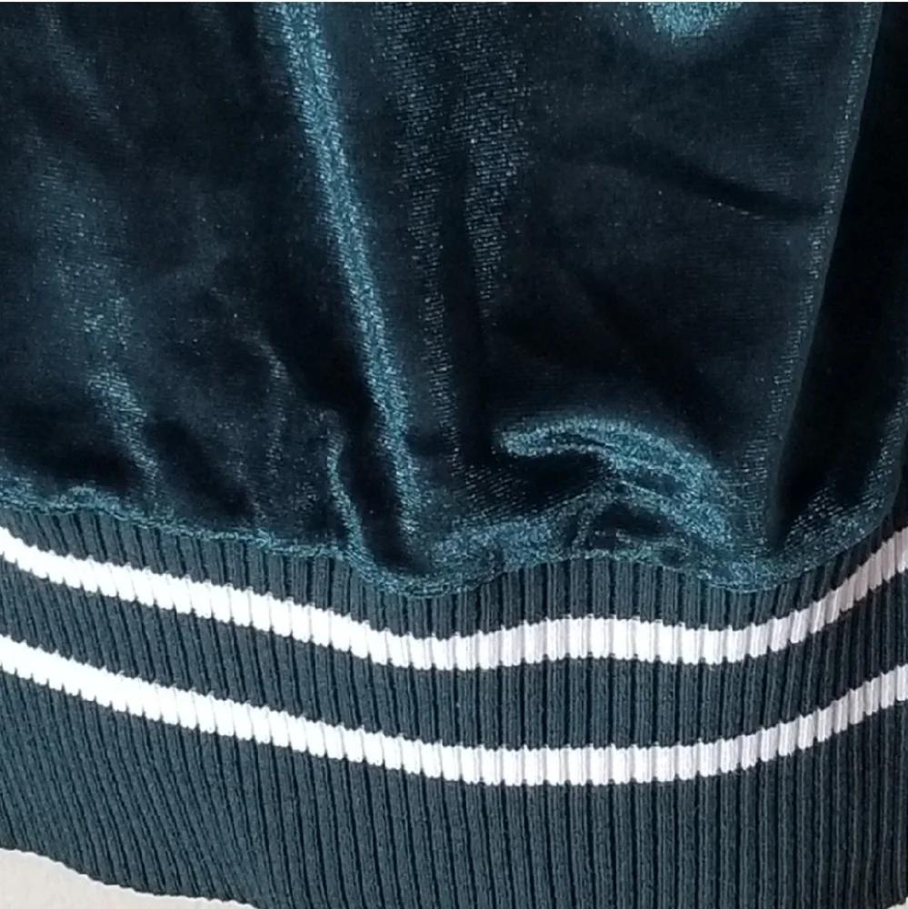 ASOS V-Neck Pullover Sleeveless Velour Sweater Vest Green Size S - Picture 6 of 12